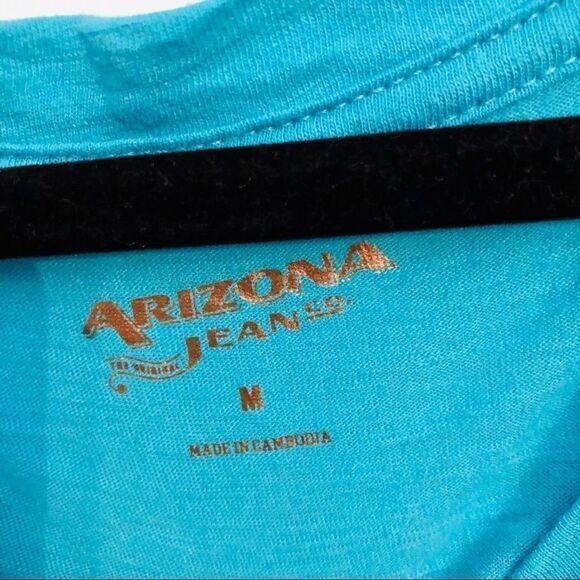 Arizona Jeans vee neck long sleeve tee - Picture 2 of 4